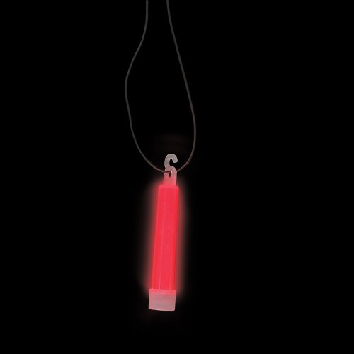 ''JR72957 6'''' Red GLOW STICK Necklace''